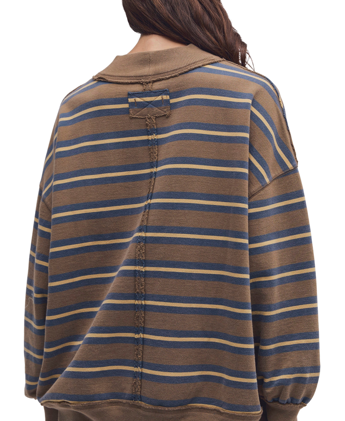 Free People Palm Springs Striped Sweatshirt