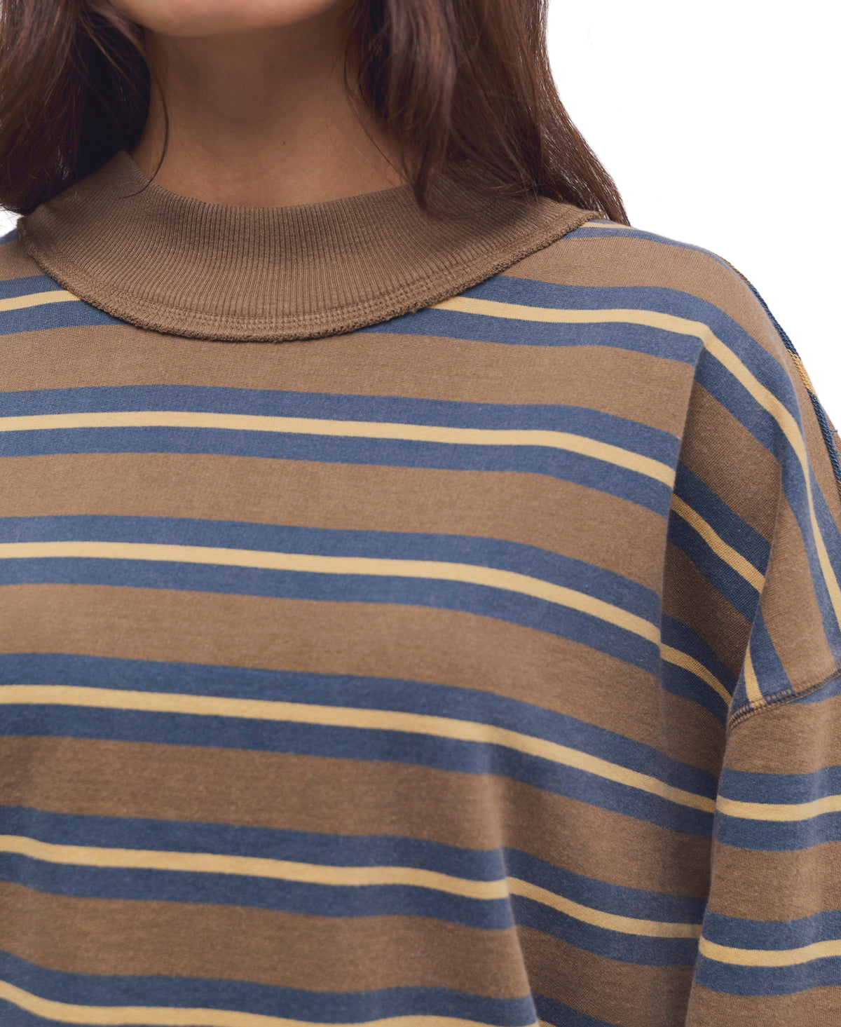 Free People Palm Springs Striped Sweatshirt