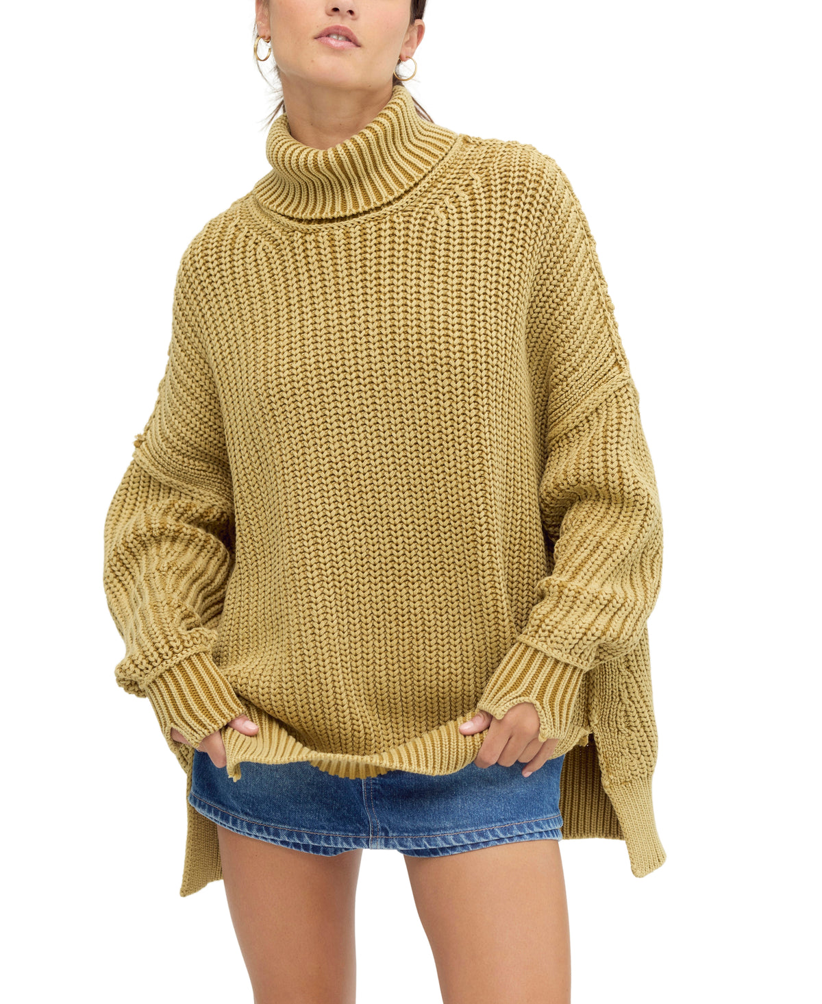 We The Free Worn Thru Turtleneck Sweater