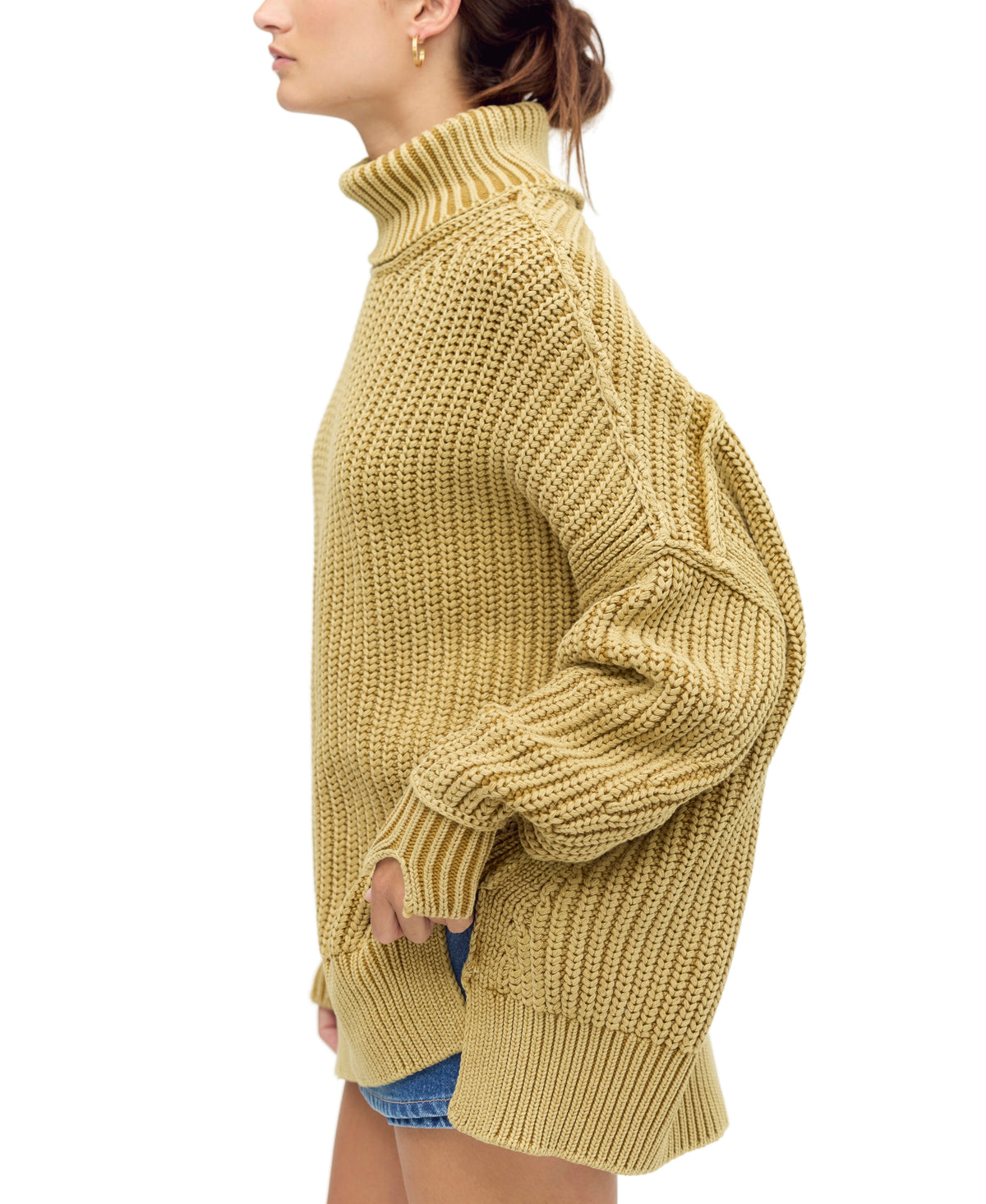 We The Free Worn Thru Turtleneck Sweater