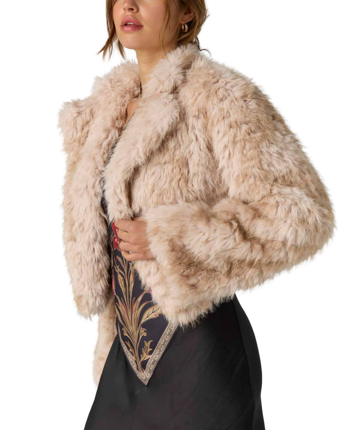 Free People Supernova Cropped Fur Jacket