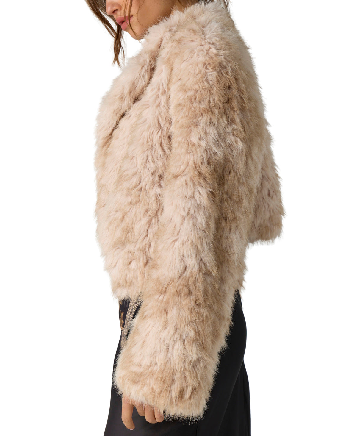 Free People Supernova Cropped Fur Jacket