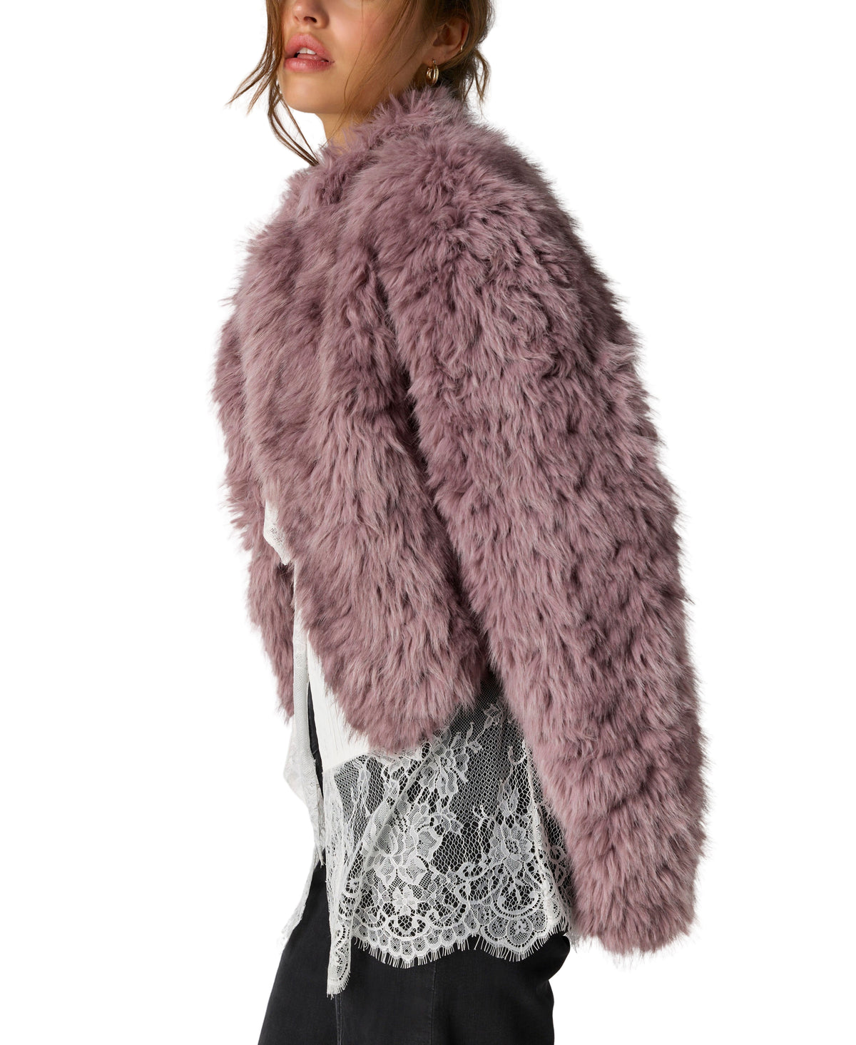 Free People Supernova Cropped Fur Jacket