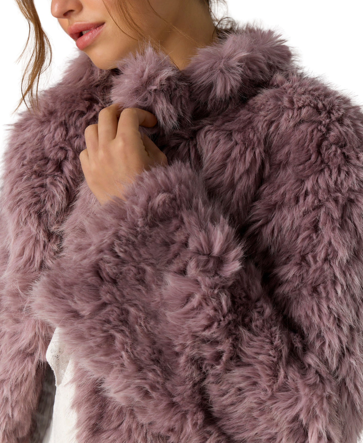 Free People Supernova Cropped Fur Jacket