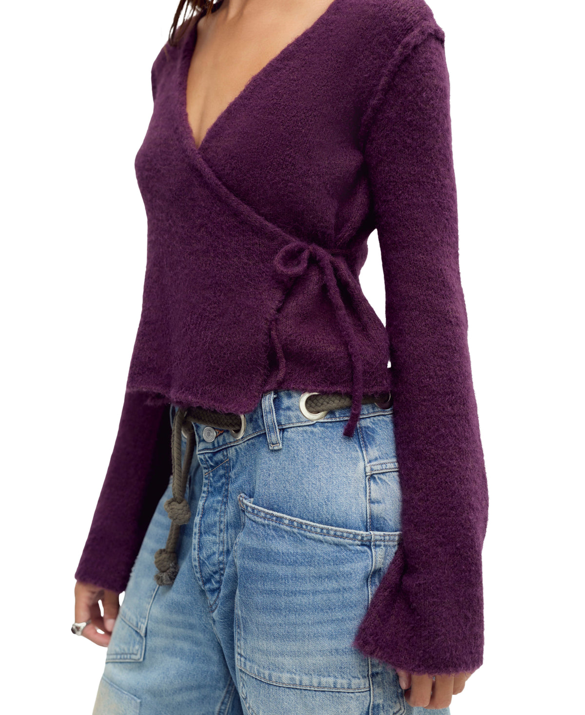 Free People Snowfall Wrapped Sweater