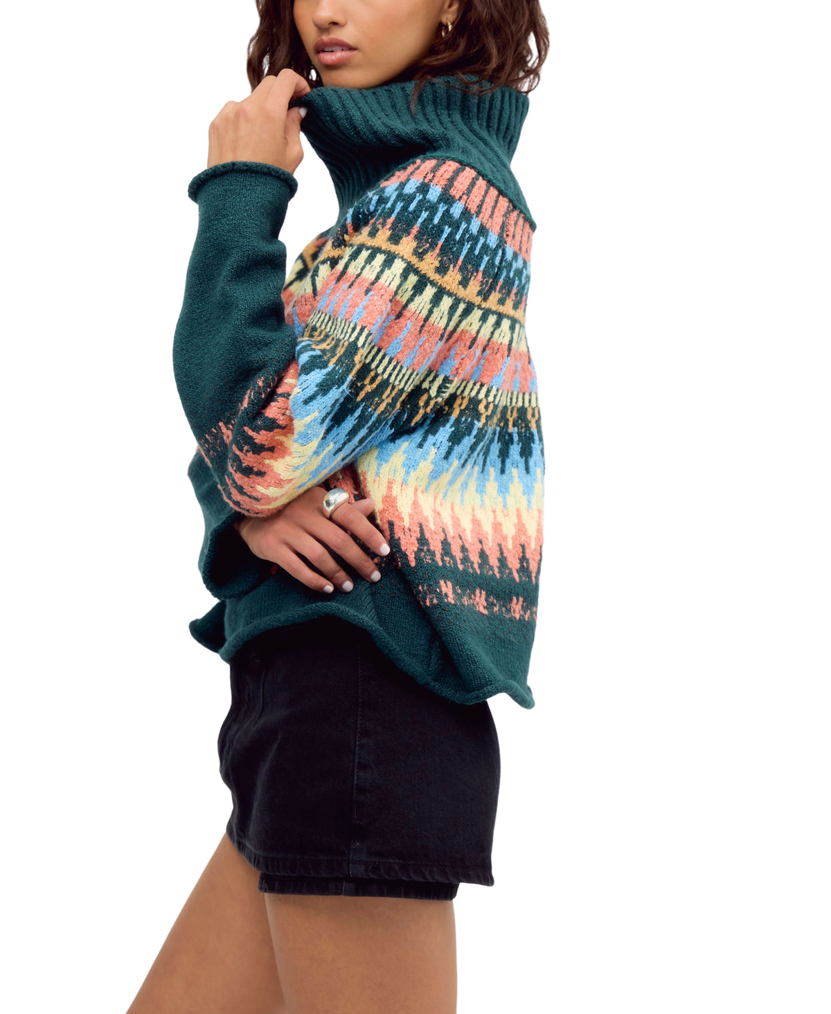 Free People Keepsake Turtleneck Sweater
