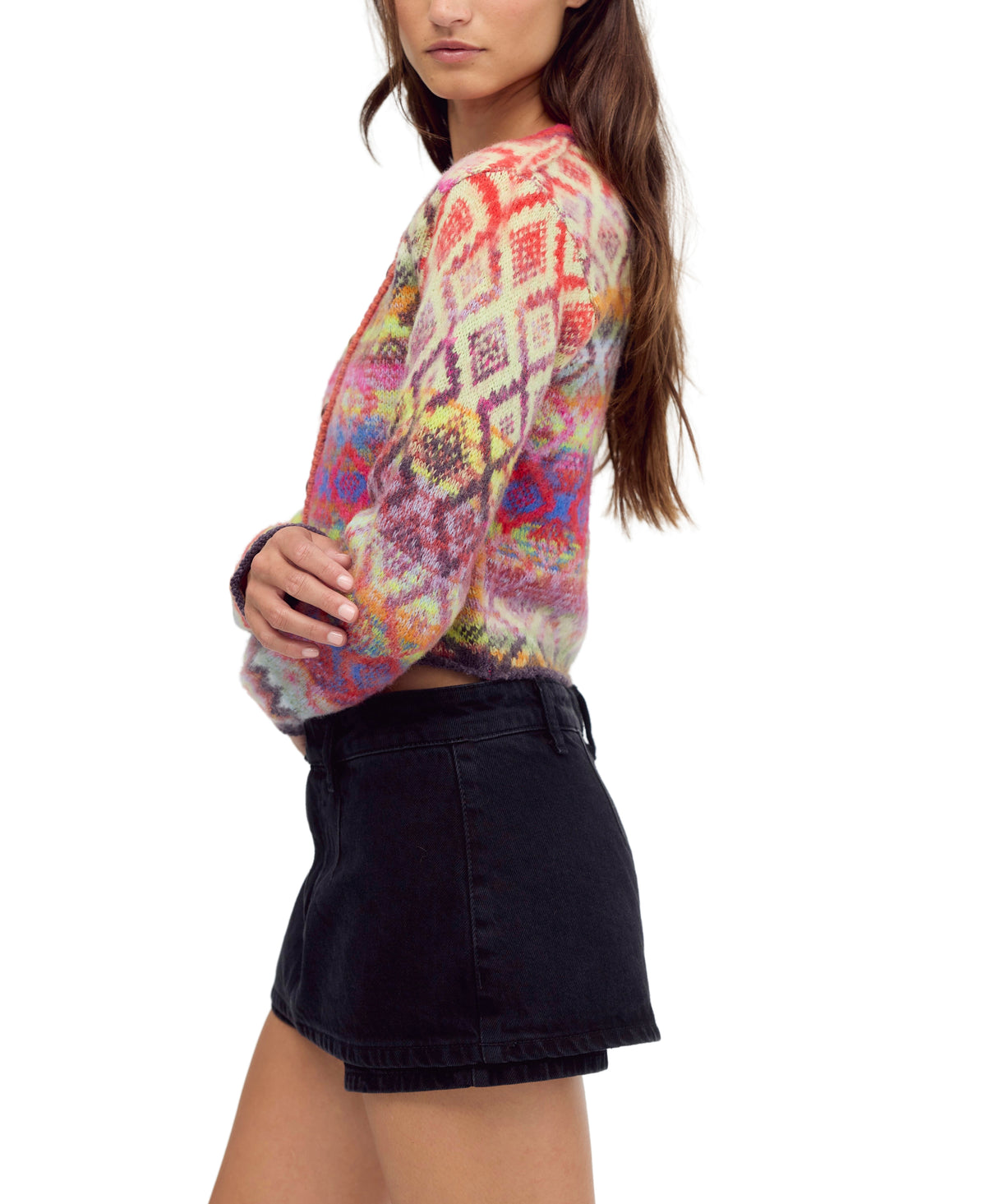 Free People Skye Patterned Cardigan