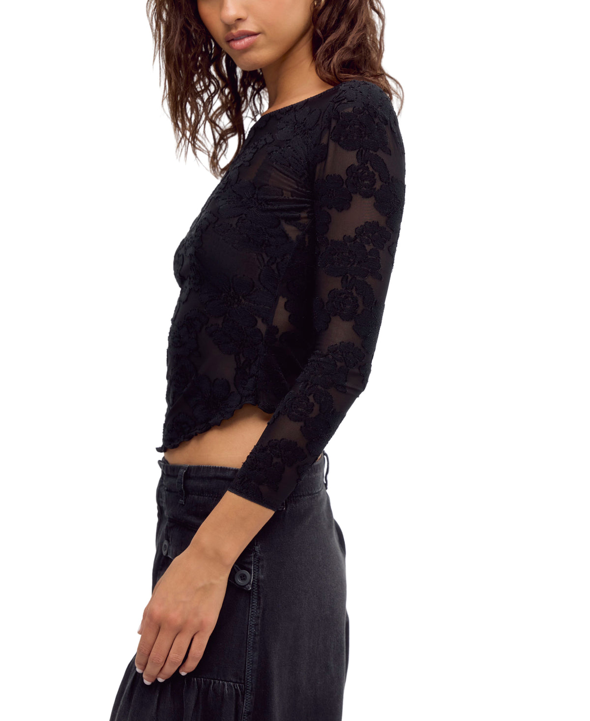 Free People Night Shift Layering Top