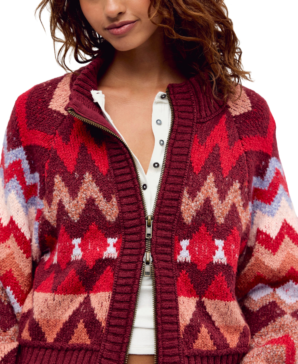 Free People Sundazed Jacquard Cardi