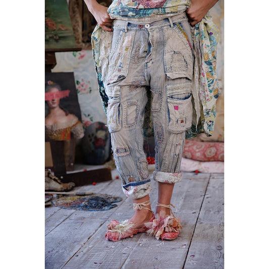 Magnolia Pearl Quilted Tatum Cargo Denims Bronze
