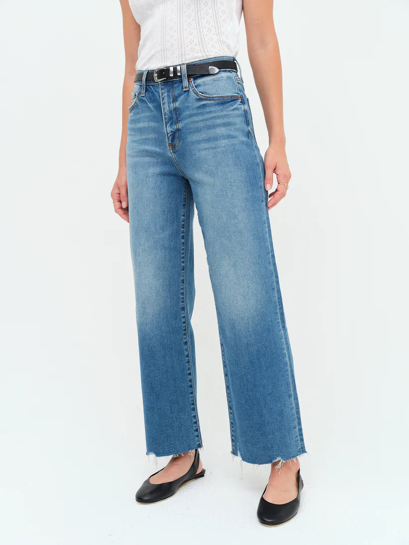 Daze Denim Pleaser High Rise Wide Ankle Jean