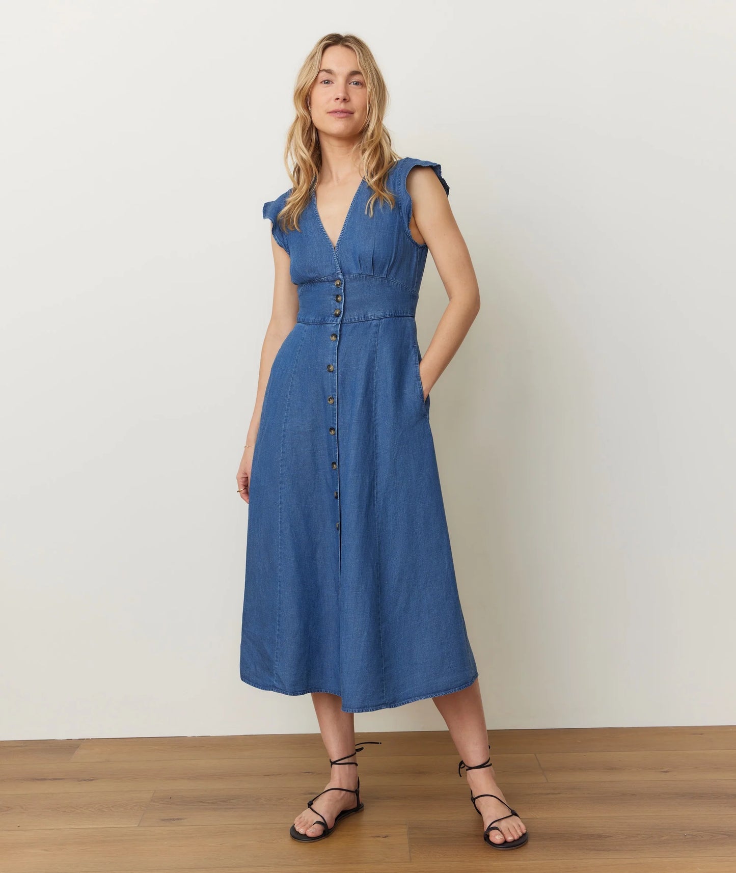 Marine Layer Camila Midi Dress