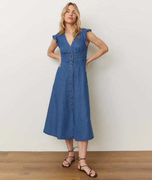 Marine Layer Camila Midi Dress