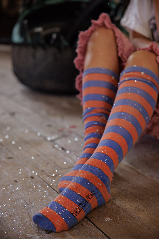 Magnolia Pearl Art Class OTK Socks Bronze