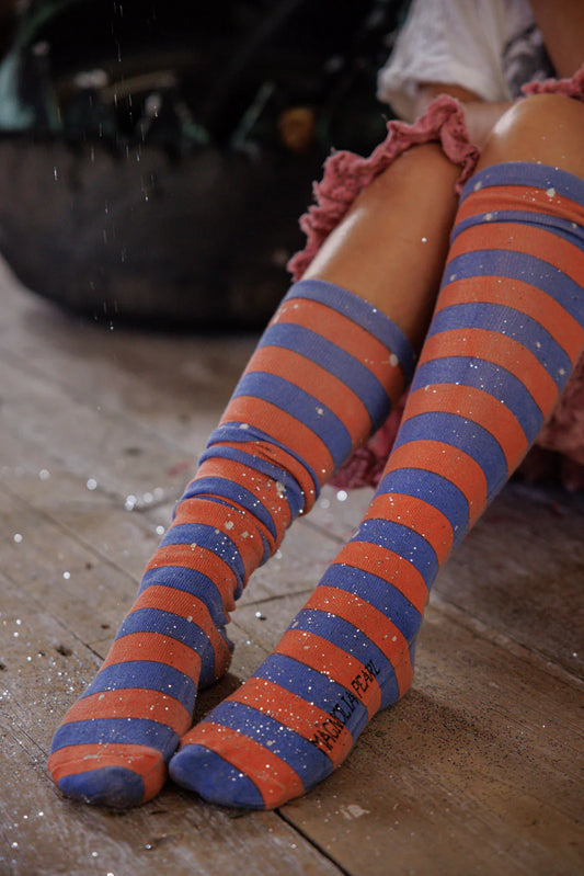 Magnolia Pearl Art Class OTK Socks Bronze