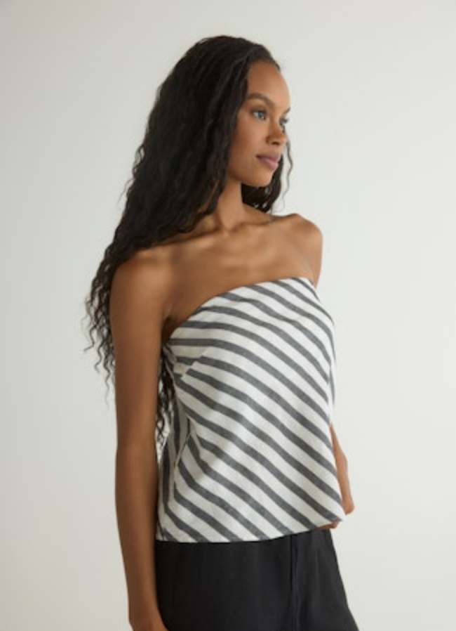 Bella Dahl Bias Strapless Top