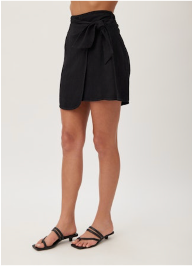 Bella Dahl Wrap Sarong Mini Skirt