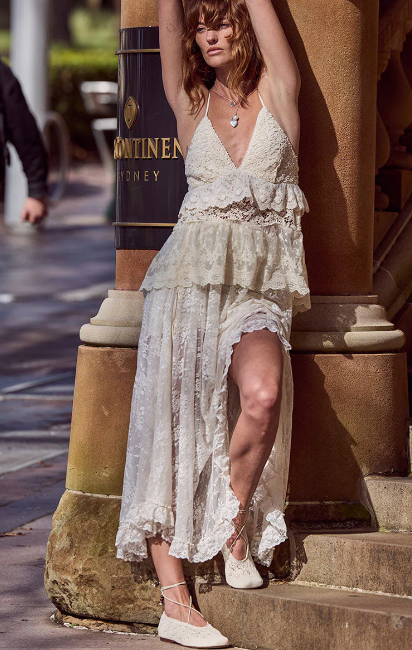 Spell Labyrinth Lace Maxi Skirt