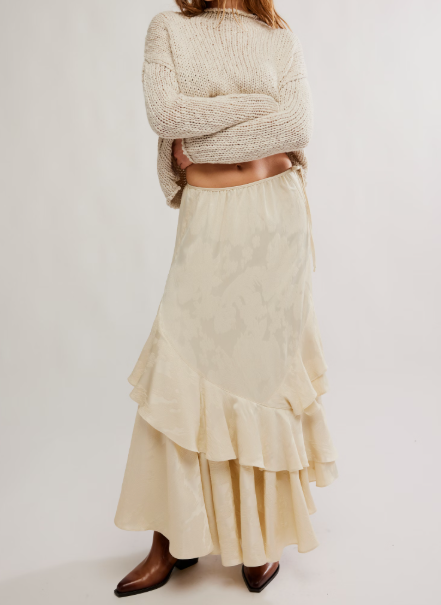 Free People Autumn Promenade Maxi Skirt