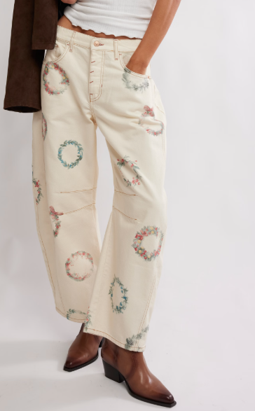 Free People Good Luck Printed Pant