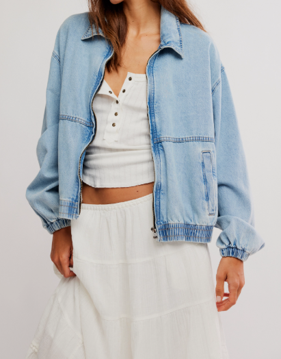 Free People Birdie Denim Jacket
