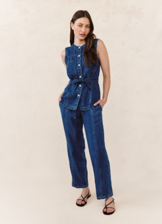 Bella Dahl Seamed Belted Vest