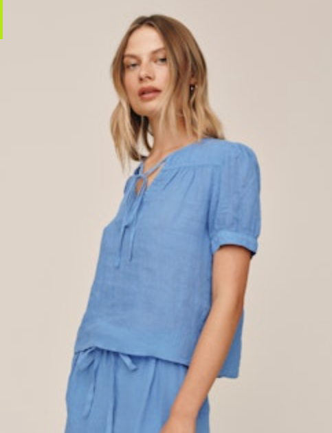 Bella Dahl Short Sleeve Flowy Pullover Top