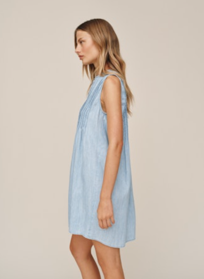 Bella Dahl Sleeveless Pintuck Dress