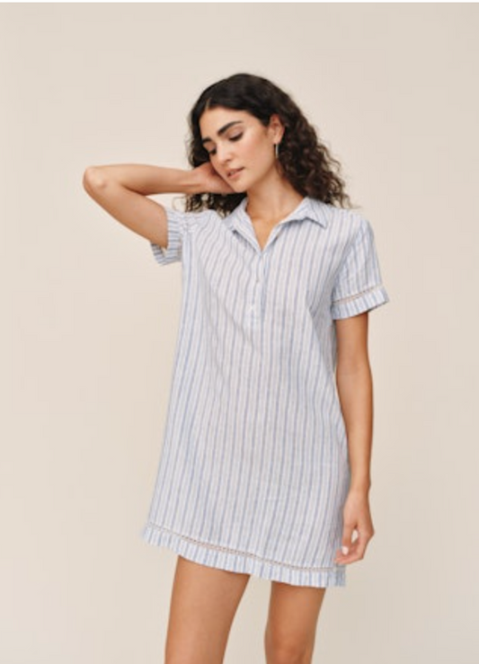 Bella Dahl Short Sleeve Pullover Shirt Dress