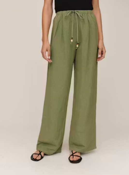 Bella Dahl Beaded Drawstring Beach Pant