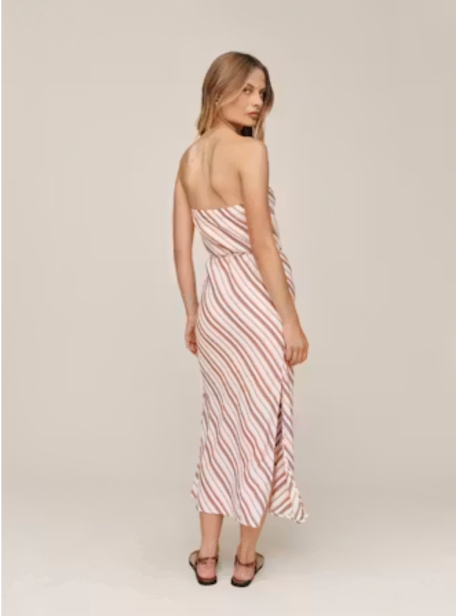 Bella Dahl Strapless Bias Maxi Dress
