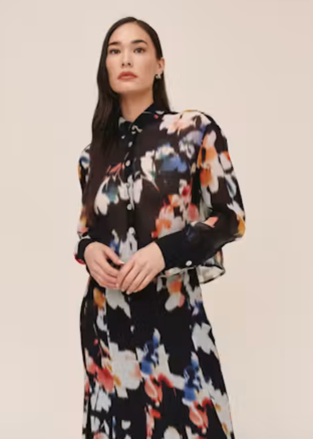 Bella Dahl Long Sleeve Boxy Crop Shirt