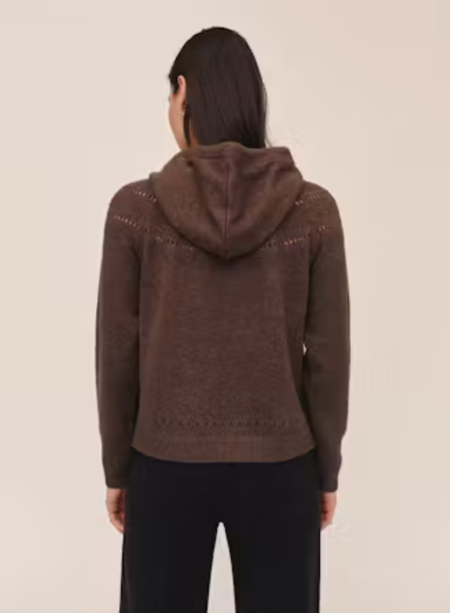 Bella Dahl Pointelle Fairisle Hoodie