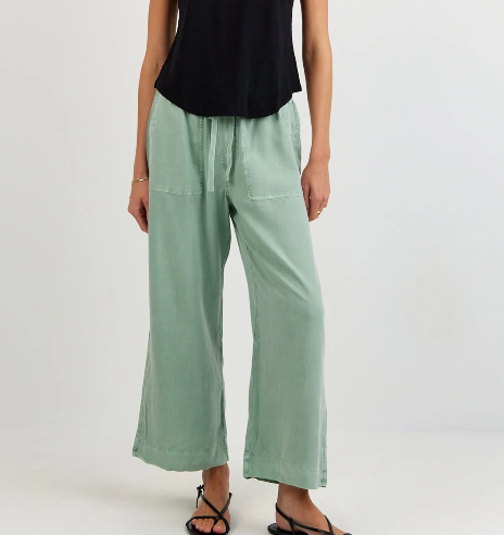 Bella Dahl Easy Pocket Wide Leg Crop