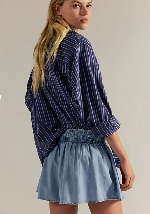 Free People Paradise Found Denim Skort