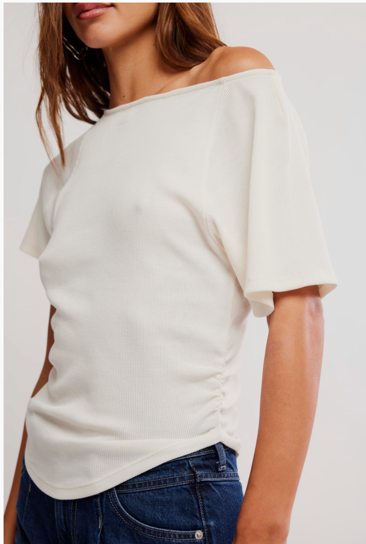 Free People Lucy Off The Shoulder Tee