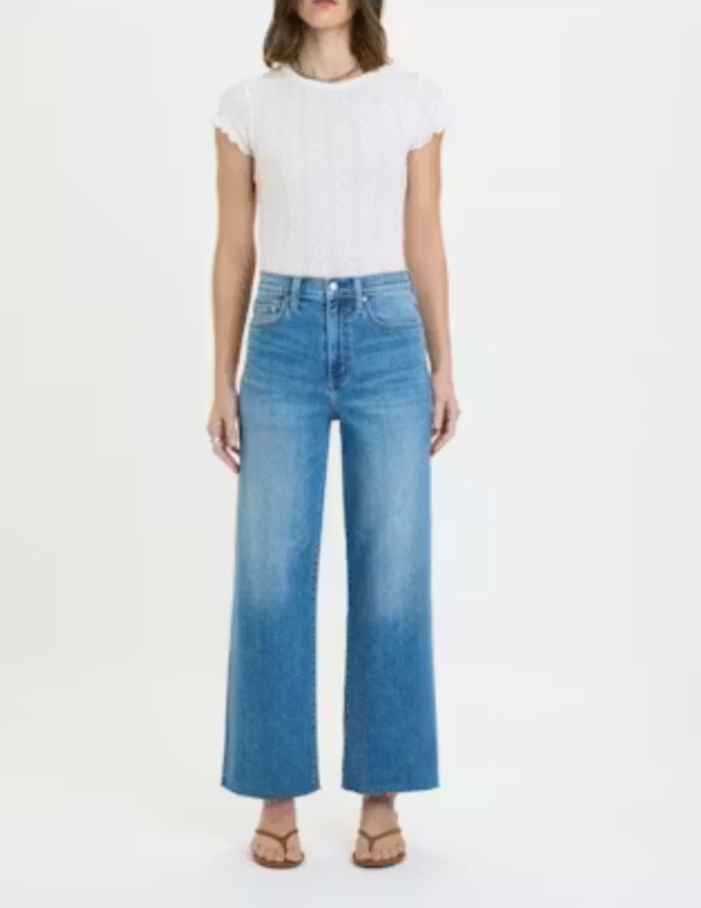 Daze Denim Pleaser High Rise Wide Ankle Jean