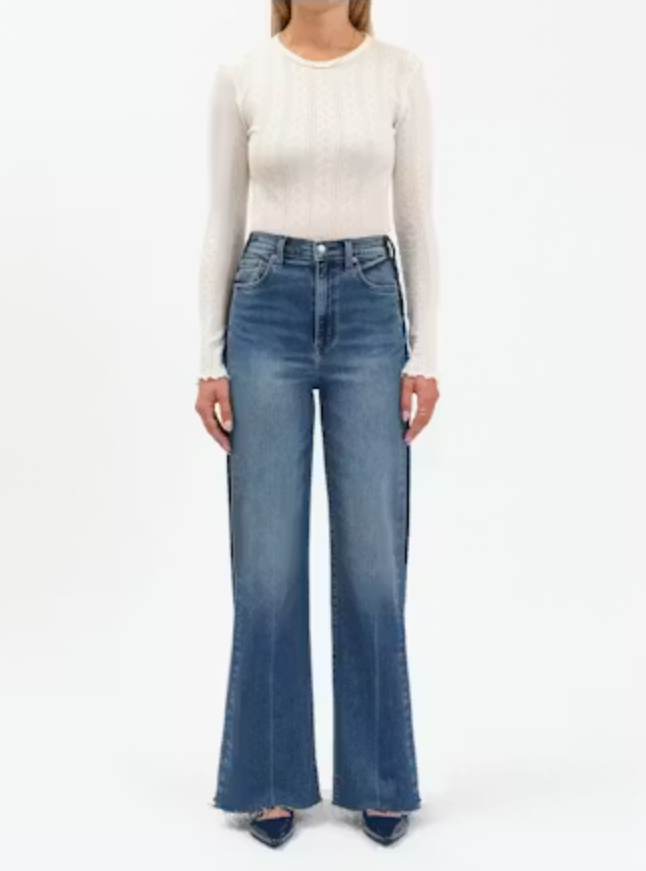 Daze Denim Far Out High Rise Wide Leg