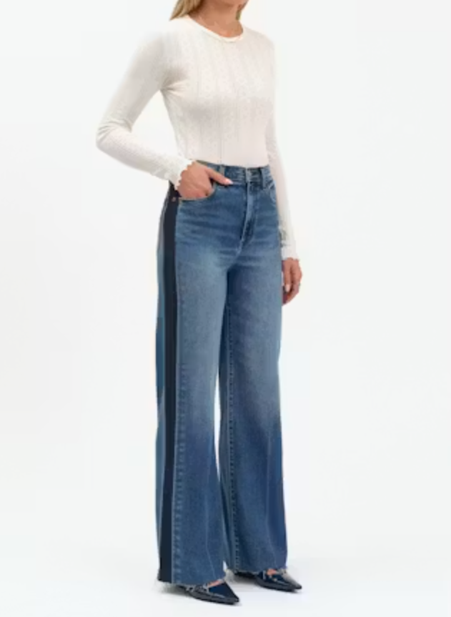 Daze Denim Far Out High Rise Wide Leg