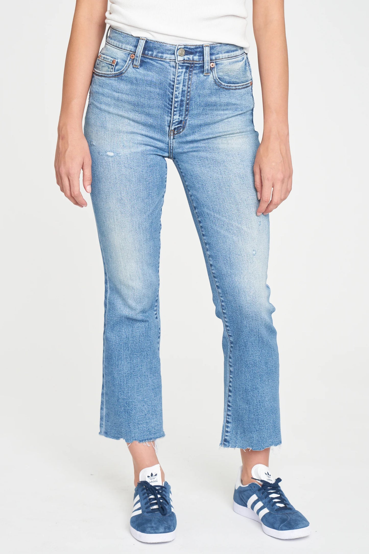 Daze Denim Shy Girl High Rise Crop Flare