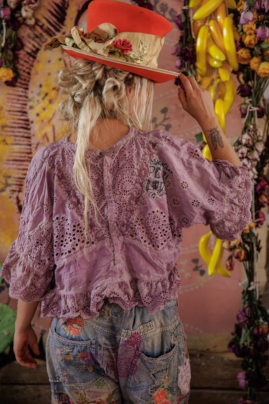 Magnolia Pearl Eyelet Rosemary Blouse Bronze