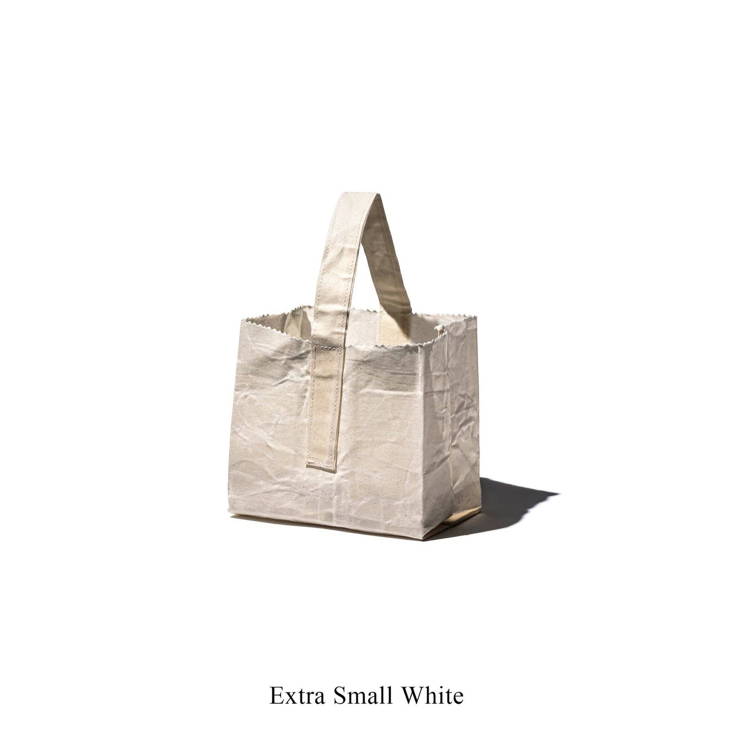 GROCERY BAG WITH HANDLE: White / Extra Small