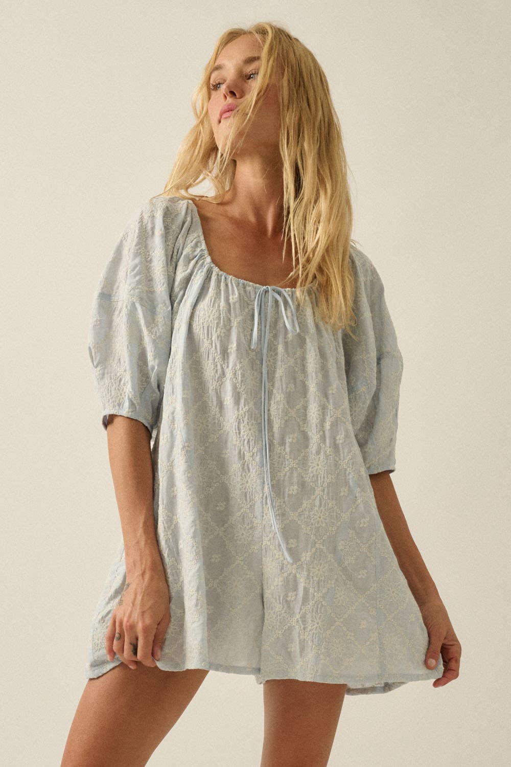 Camille Babydoll Romper