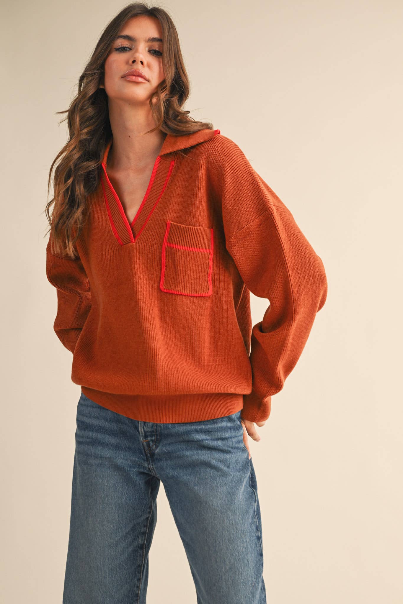 Marissa Ribbed Pullover Sweater