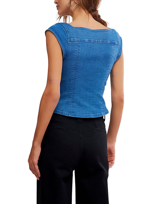 Marilyn Denim Corset