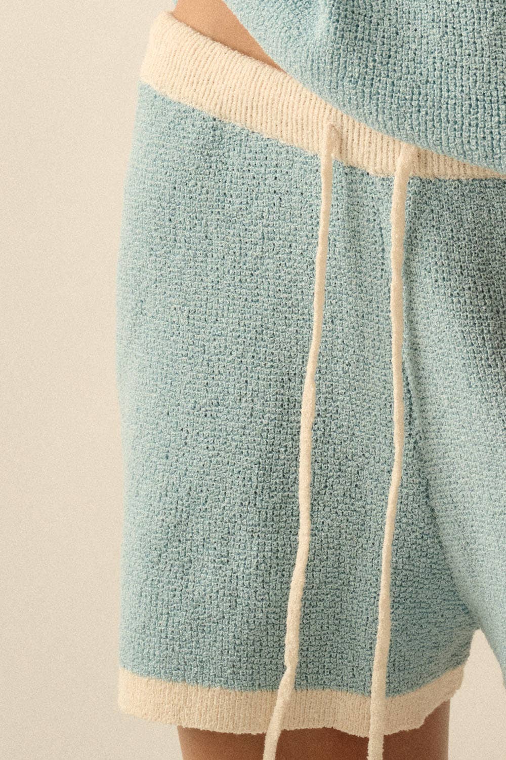 Wave Knit Sweater Shorts