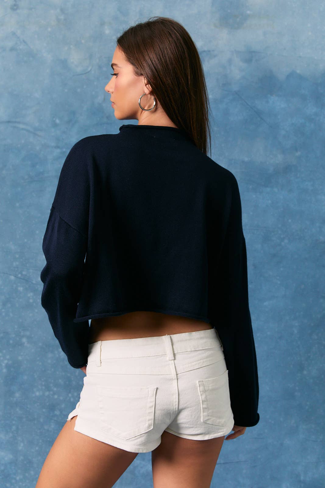 "USA" Mock Neck Sweater