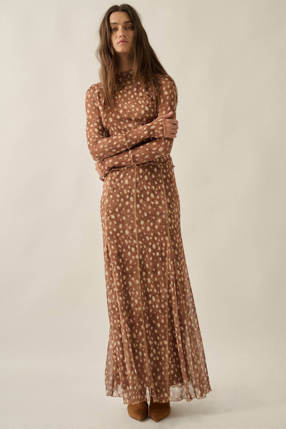 Abilene Polka Dot Maxi Skirt
