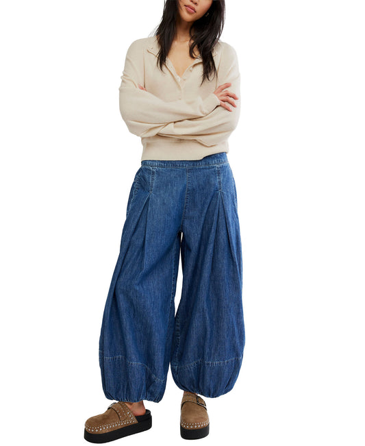 Free People Moonflower Balloon Jean