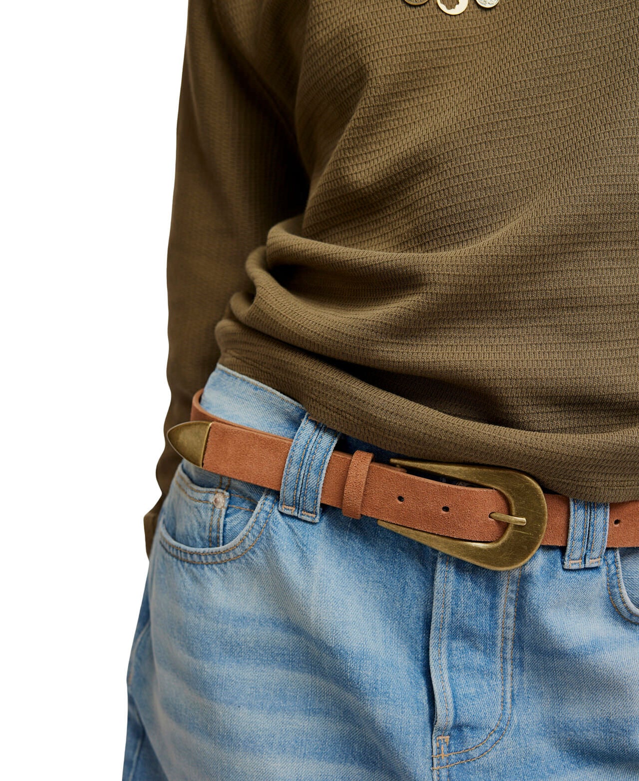 Free People Cannon Suede Belt